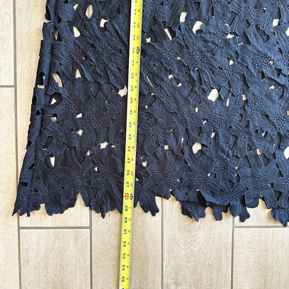 Anthropologie Floral Eyelet Kaftan Dress OS Sheer Bell Sleeve Beachy Resort Boho - Picture 9 of 10